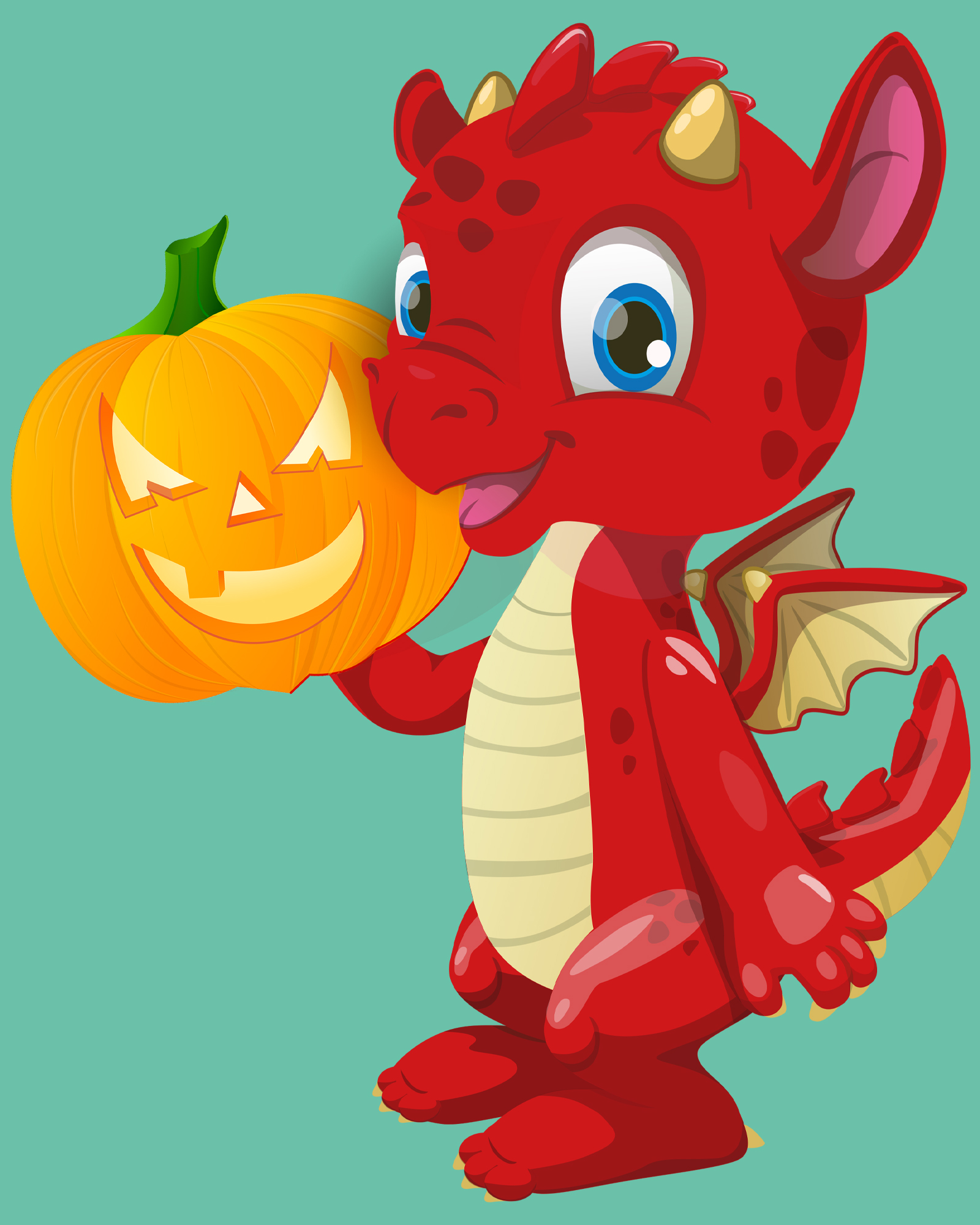 Sbarc Halloween Sbarc holding a pumpkin
